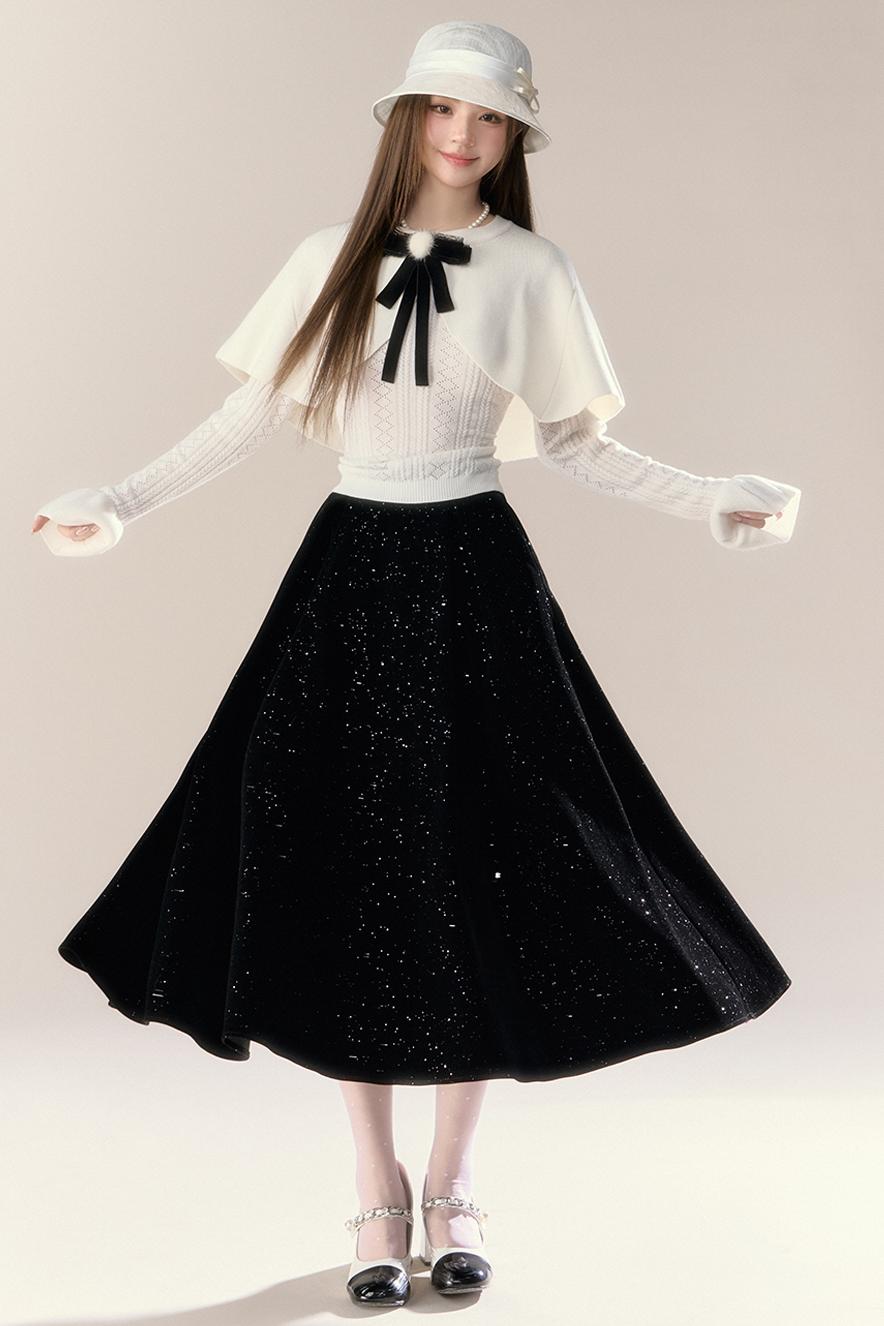 French Temperament Knit Two-Piece Set