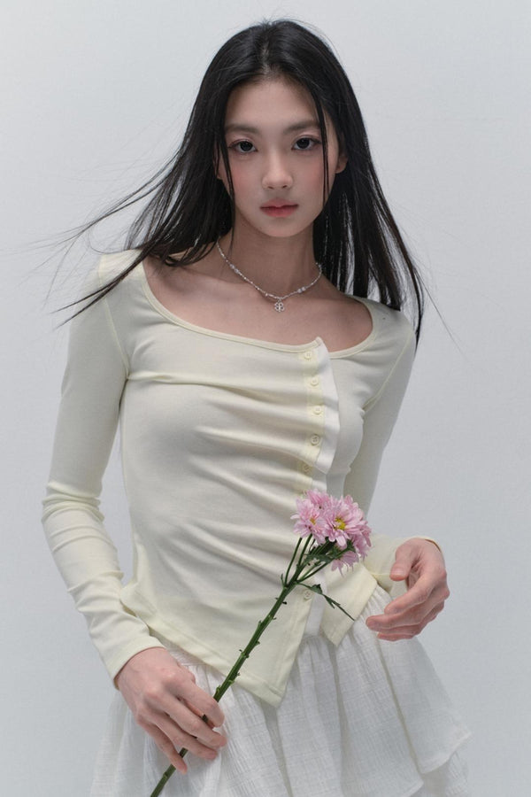 Light Yellow Layer Top