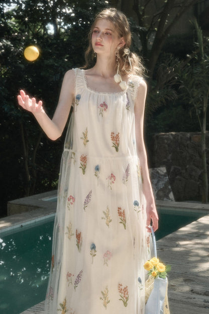 Galaxy Dandelion Halter Dress