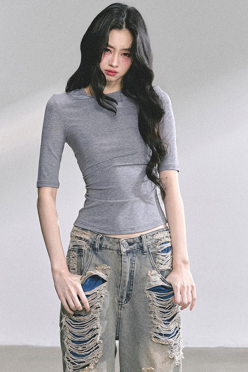 Autumn Butterfly Lace T-shirt