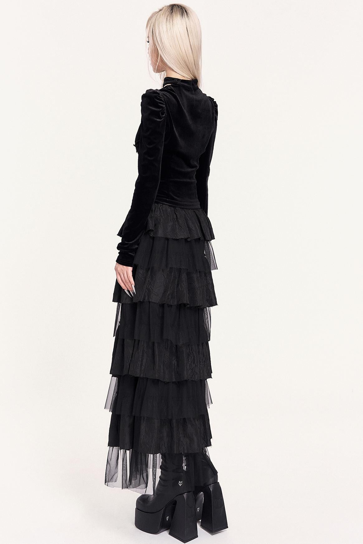 Chasing Light Mesh Cake Skirt