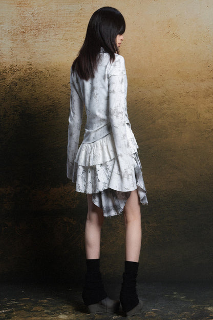 Punk Fusion Plaid Dress