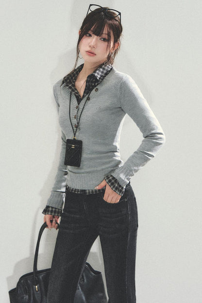 Slim Knitted Base Shirt