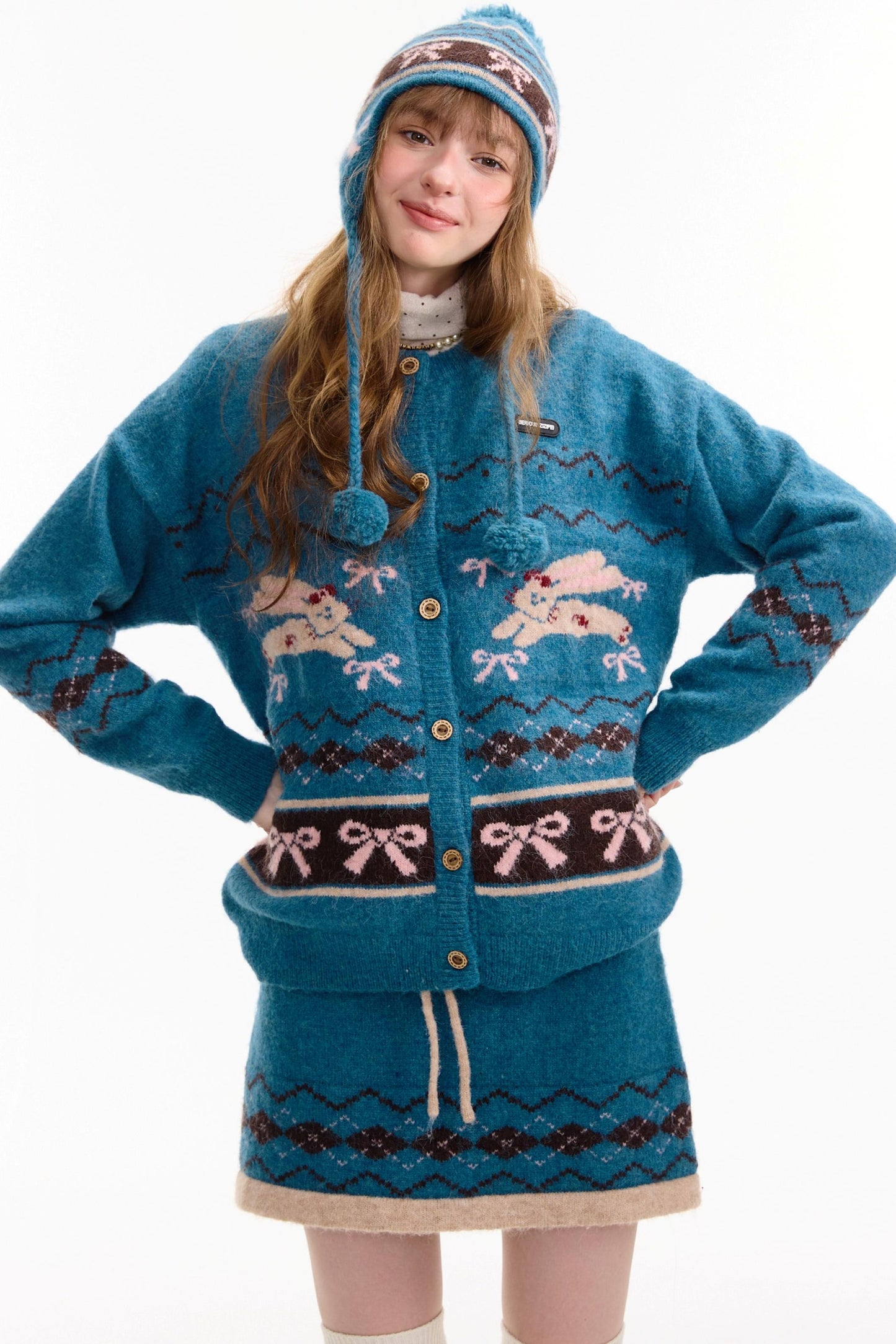 Autumn Vintage Rabbit Cardigan