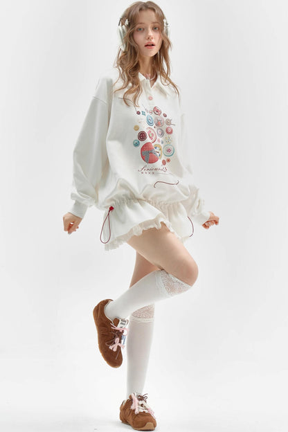 Vintage Buttoned Polo Dress