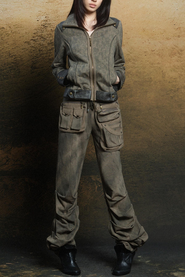 Punk Multi-Pocket Low-Waist Cargo Pants