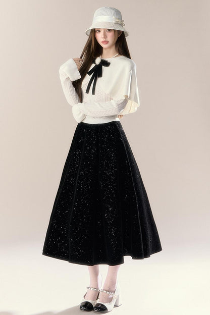 French Temperament Knit Two-Piece Set