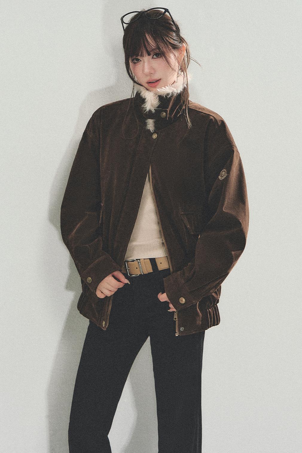 Suede Vintage Biker Jacket