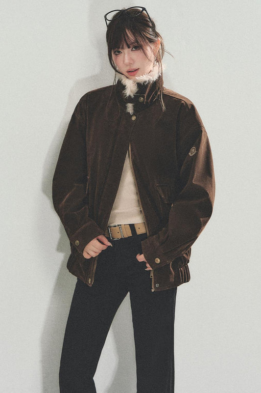 Suede Vintage Biker Jacket