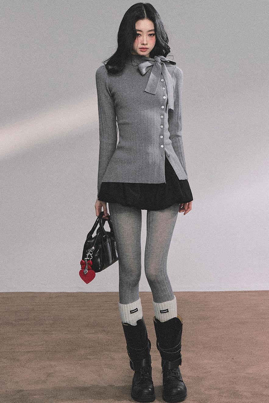 French Daughter Knitted Cardigan Sweater