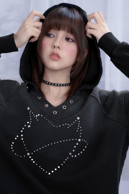 Black Diamond Hooded Sweatshirt Set-Up