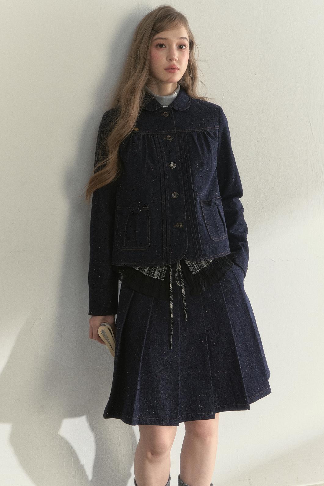 Retro Denim Quilted Jacket Set-Up