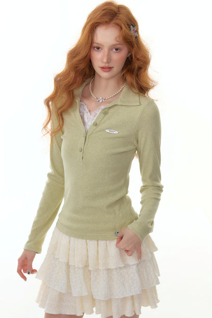 Zizifei Knit Lace Top