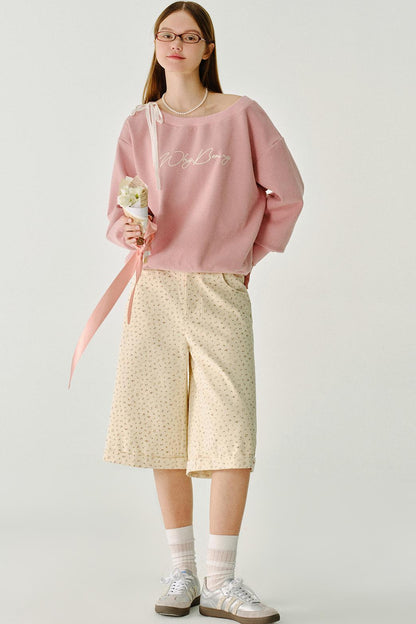 수월한 면 반바지 