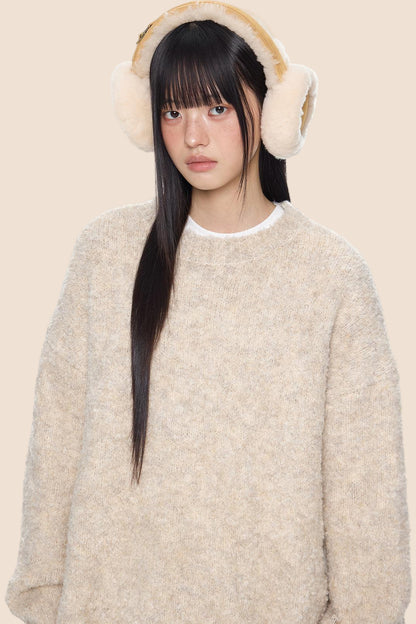 Vintage Knitted Crew Neck Sweater