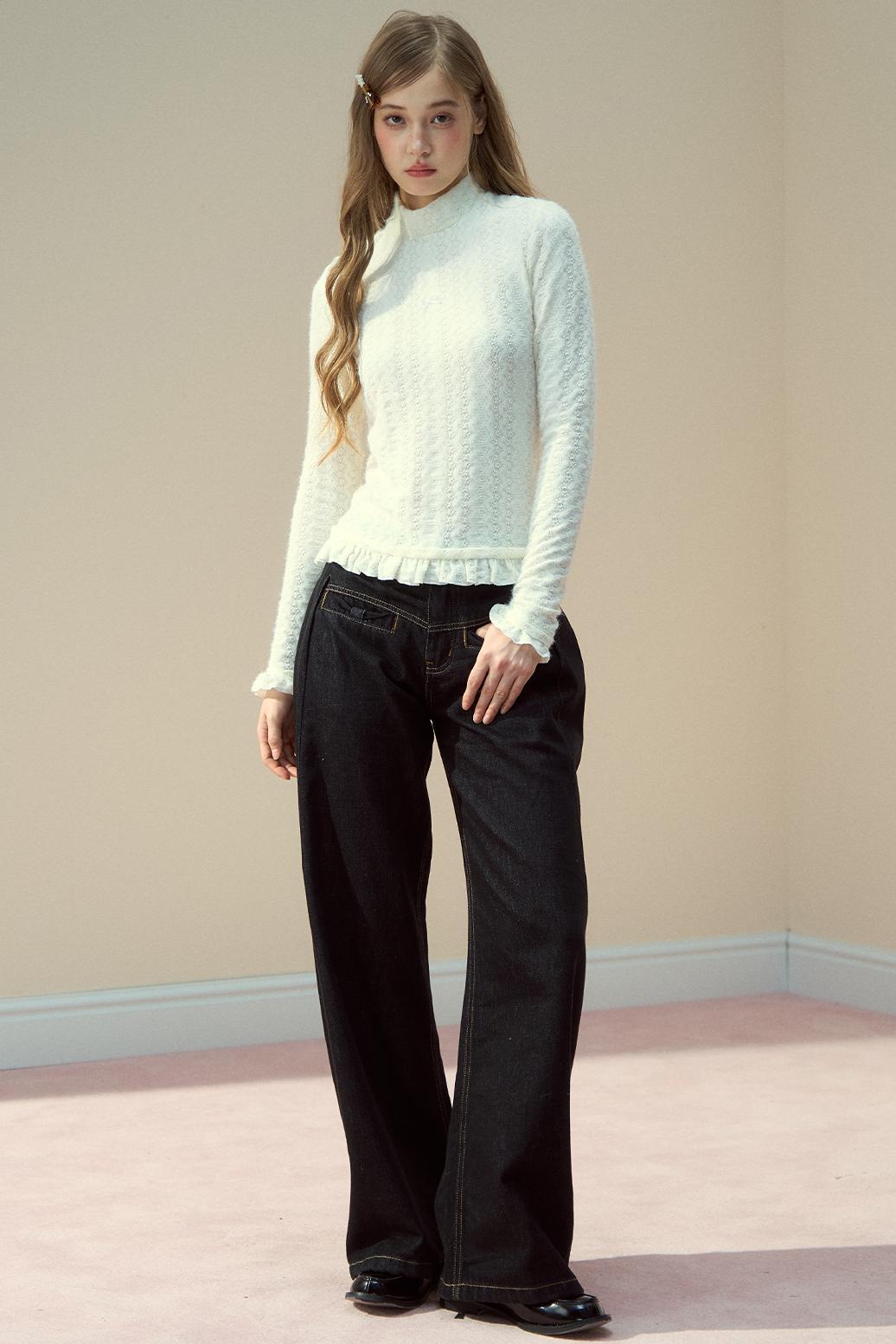 Winter Lace Layering Top