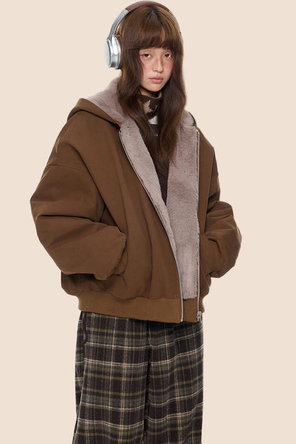 Cotton Retro Hooded Jacket