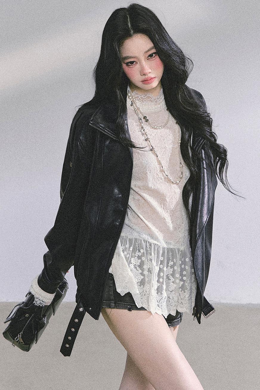 American Locomotive PU Leather Jacket