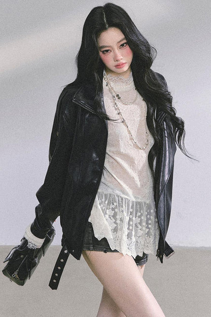 American Locomotive PU Leather Jacket