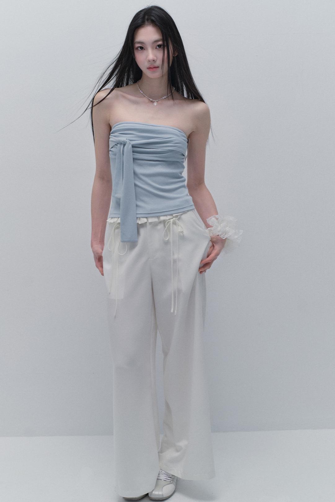 Seaside Bandeau Cropped Top