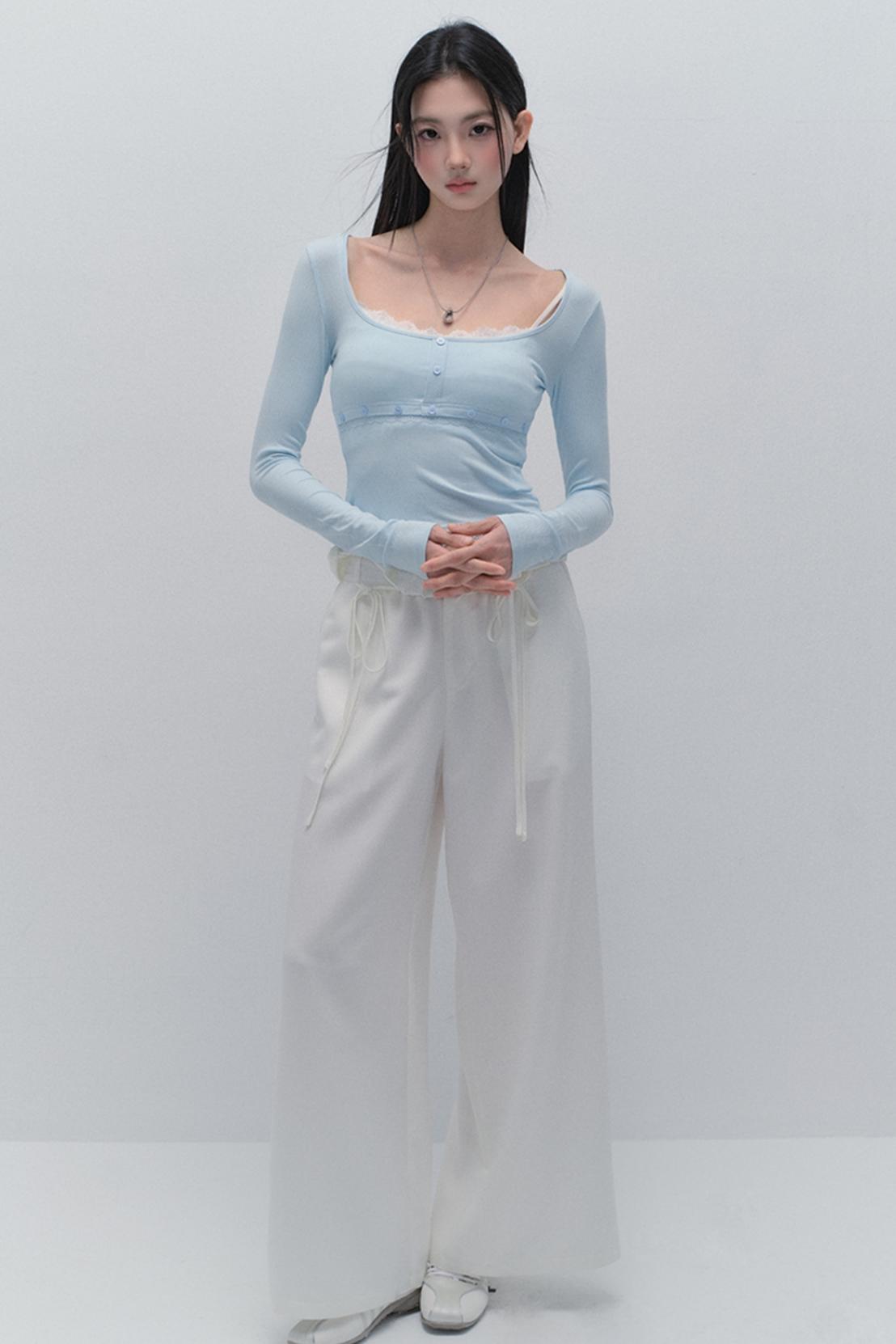 Falsches zweilagiges Basisshirt 