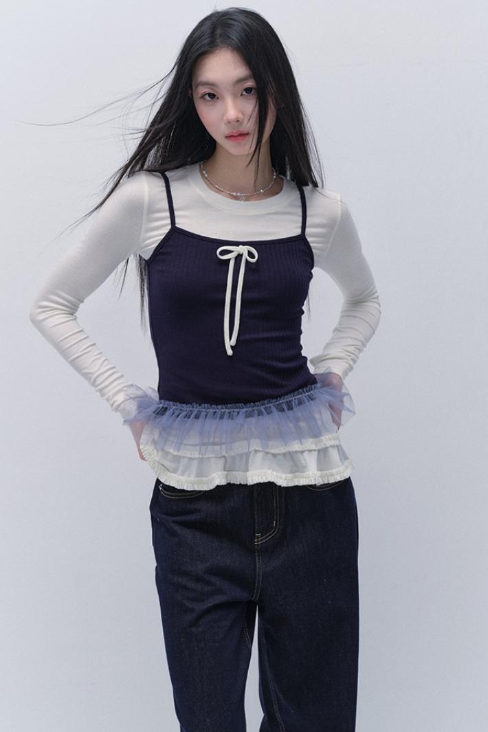 Two-Piece Bow Slim Top Set-Up