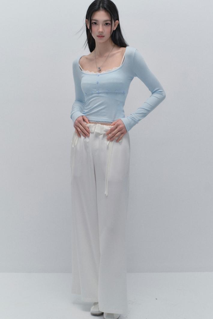 Falsches zweilagiges Basisshirt 