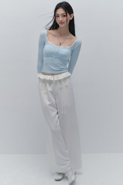 Falsches zweilagiges Basisshirt 