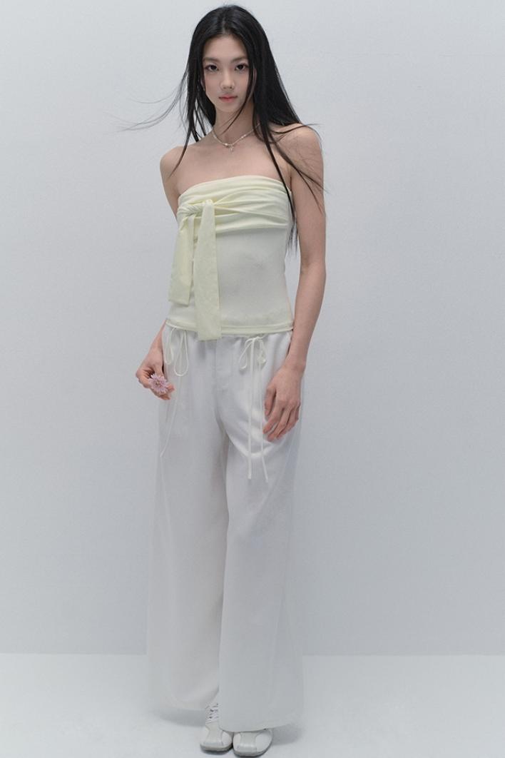 Relaxed Fit Mop Pants