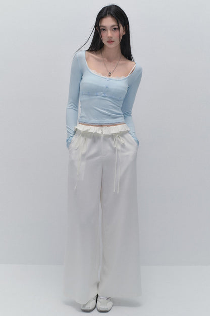 Falsches zweilagiges Basisshirt 