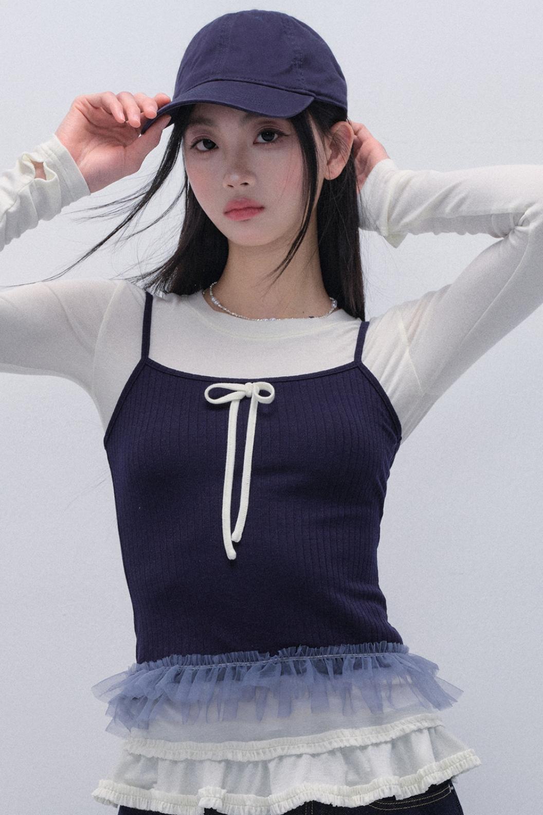 Two-Piece Bow Slim Top Set-Up