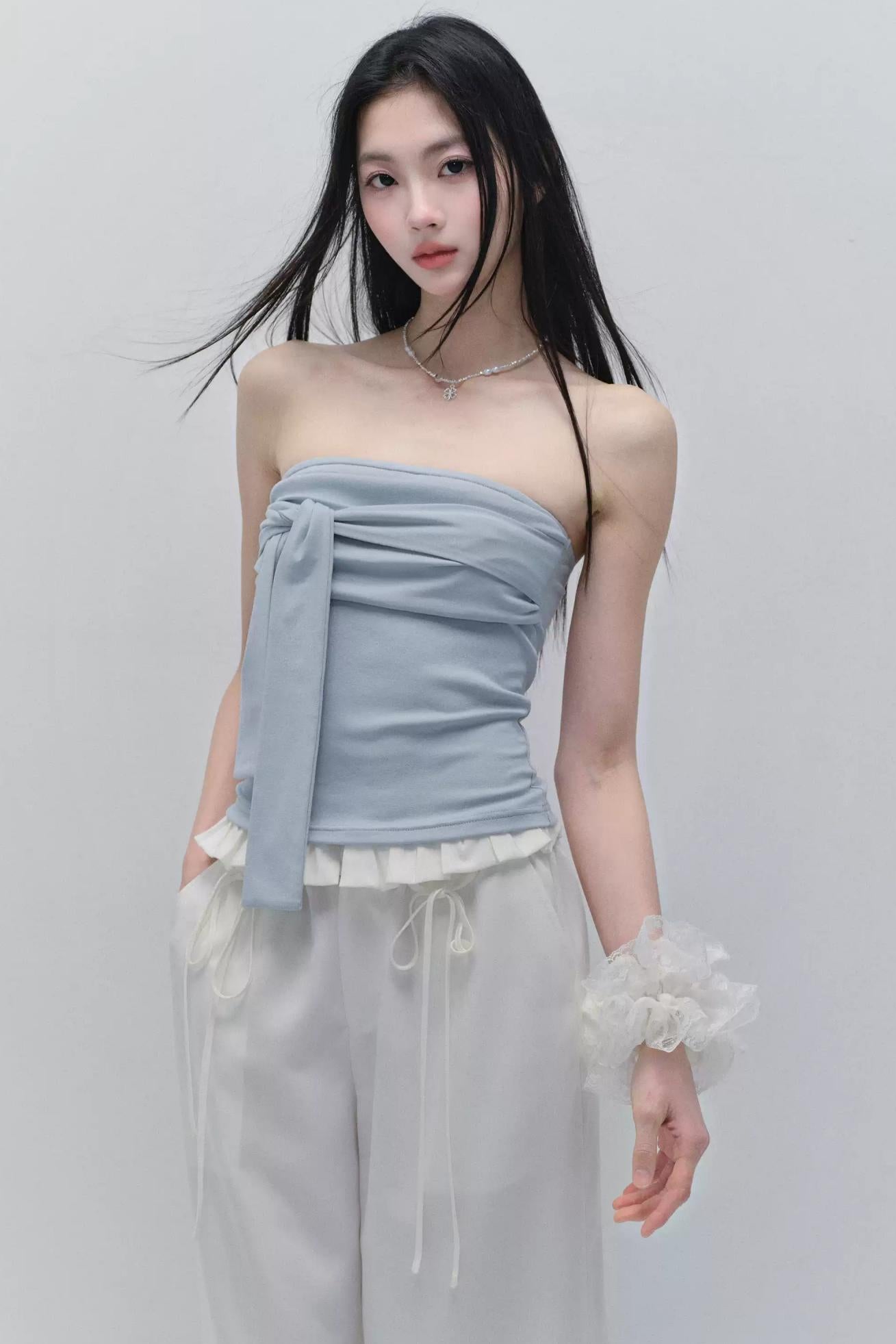 Seaside Bandeau Cropped Top