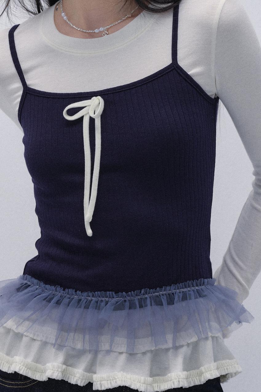 Two-Piece Bow Slim Top Set-Up