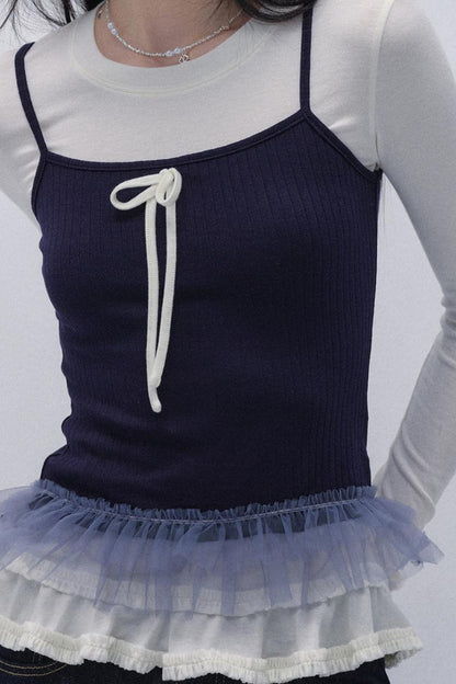 Two-Piece Bow Slim Top Set-Up