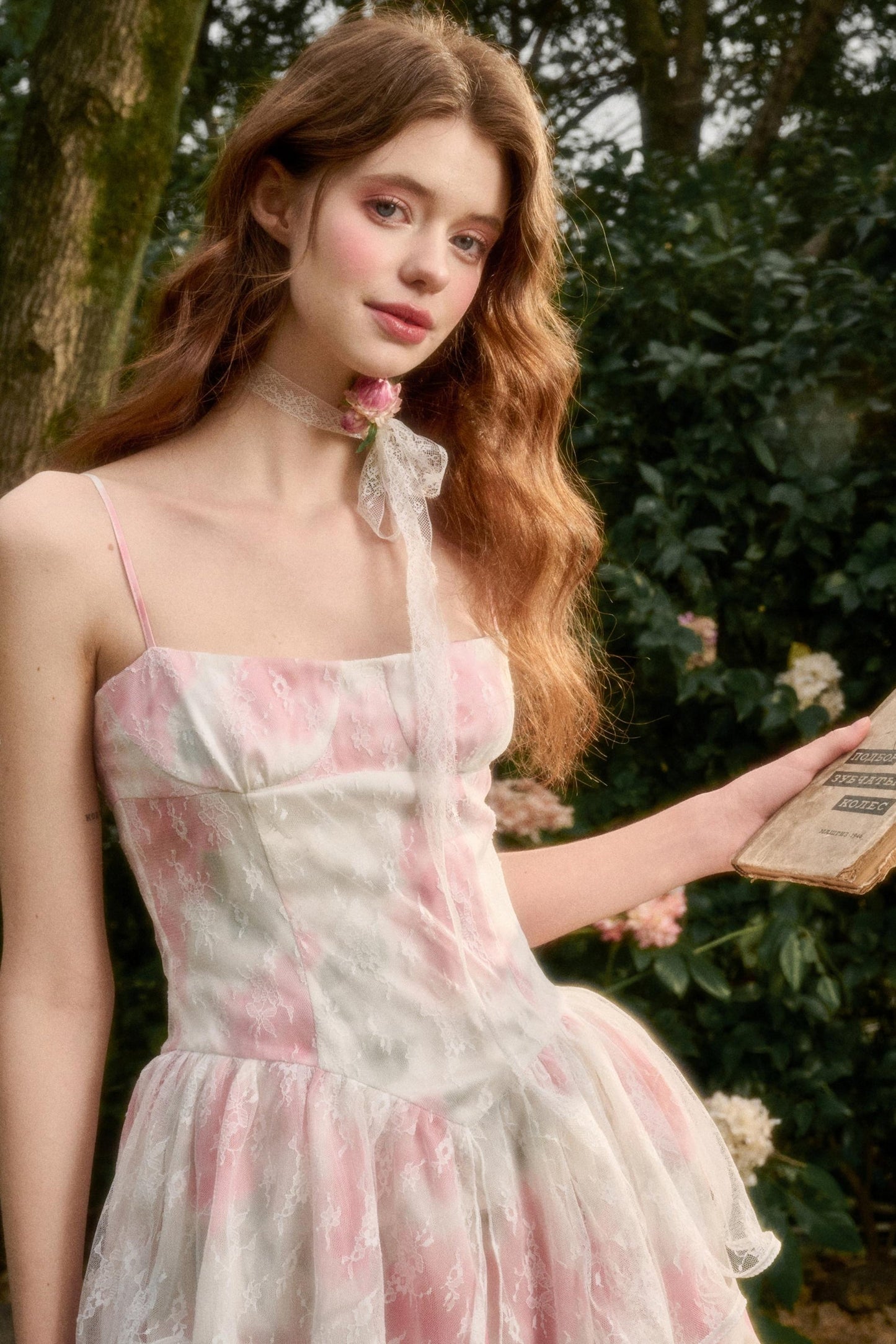 Pink Lakes Summer Lace Dress