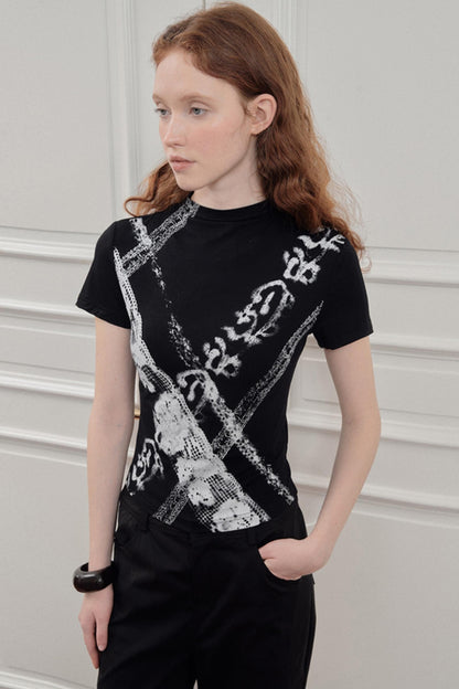 Blossom Silk Lace Tee