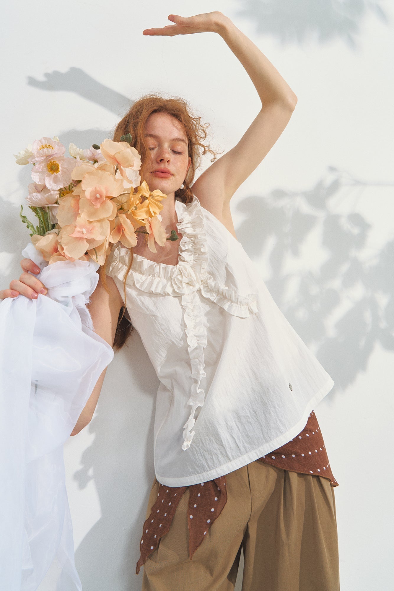 French V-Neck Lace Top