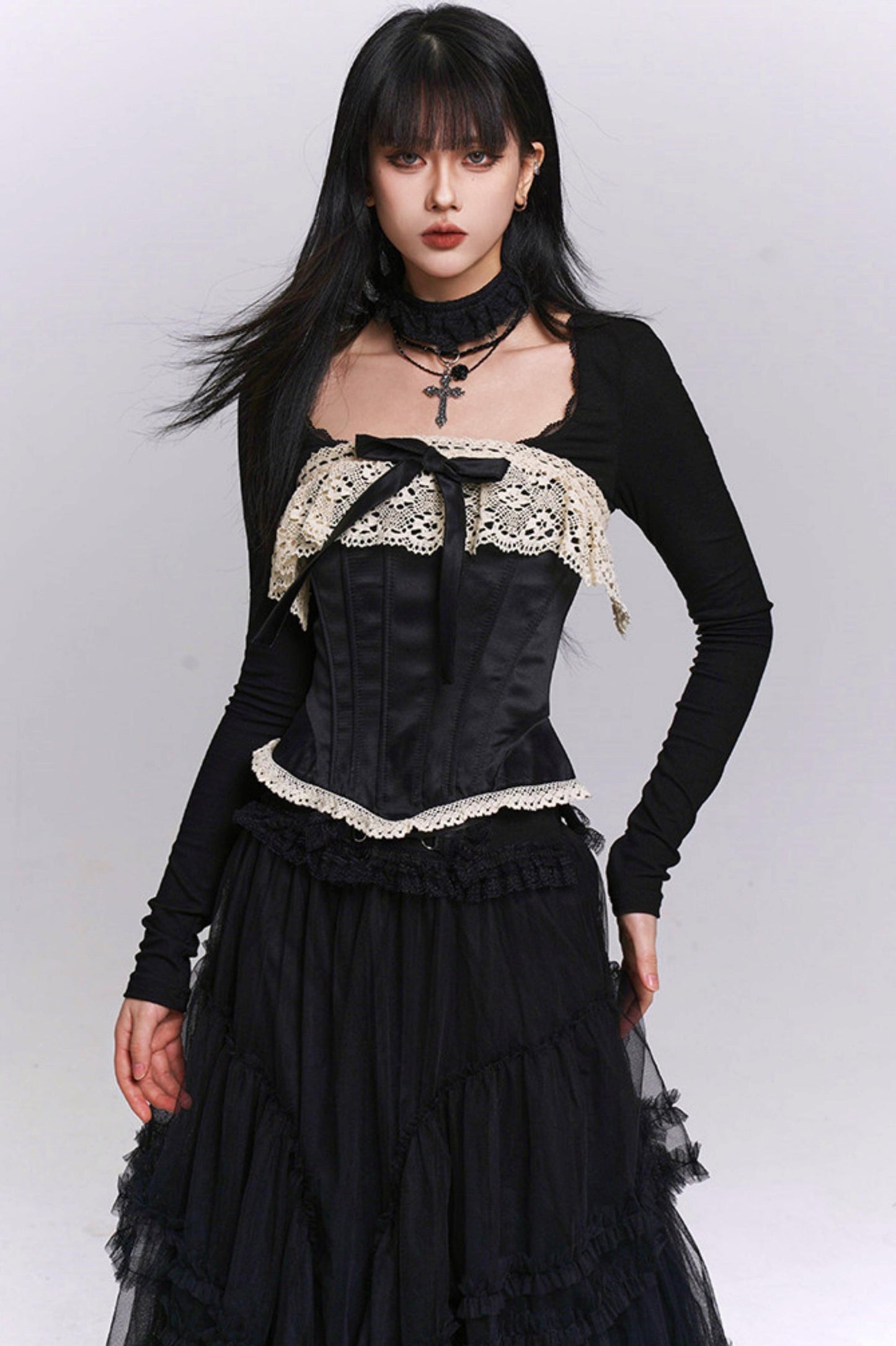 Ghost Girl Fishbone Corset Top