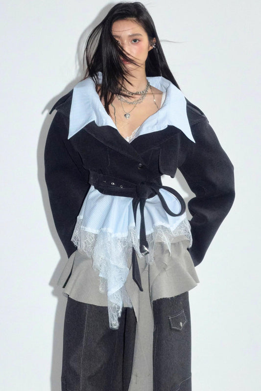 Vintage Romantic Lace Short Top