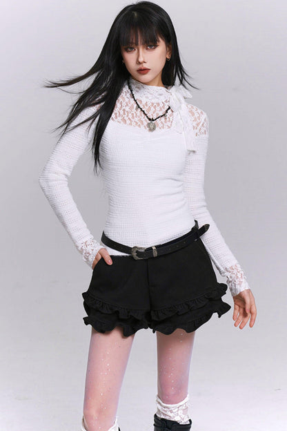 Lace Slim Fit Blouse