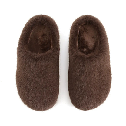 Retro Plush Winter Slippers
