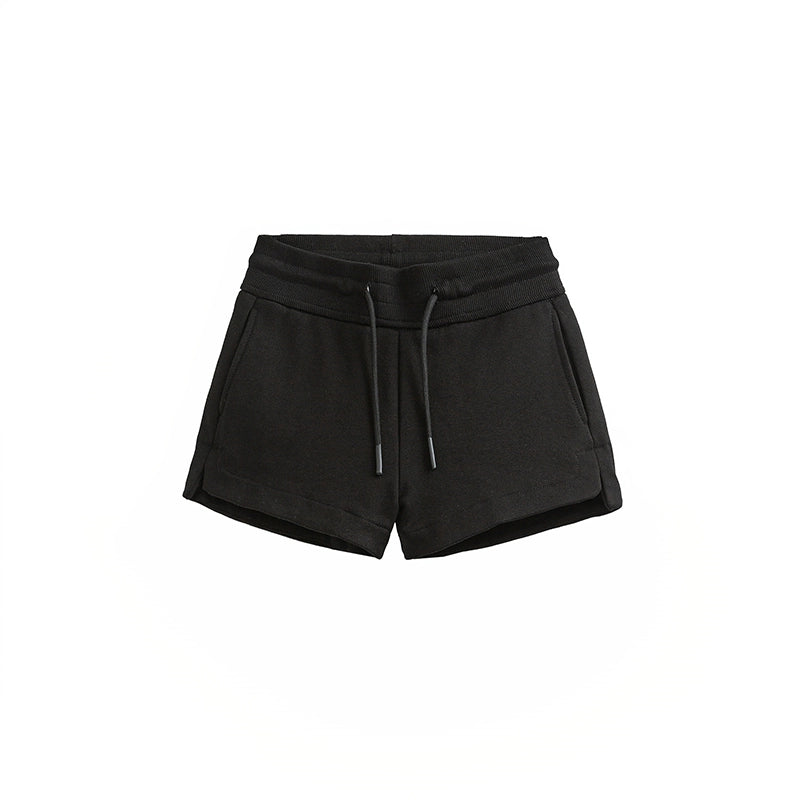 White High-Waist Hot Pants