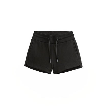 White High-Waist Hot Pants