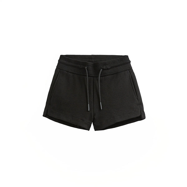 White High-Waist Hot Pants