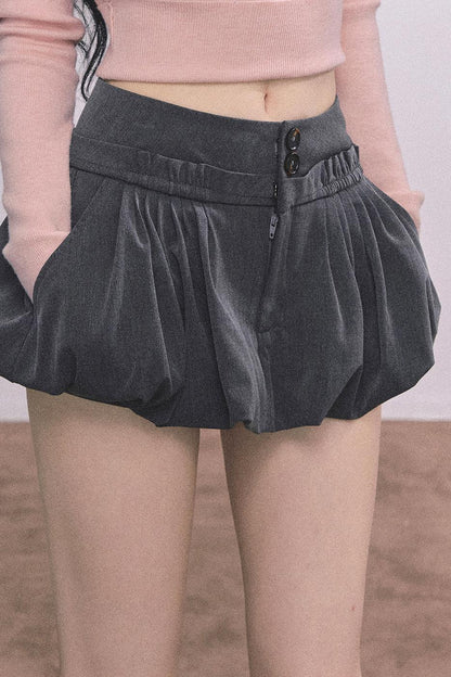 French Fluffy Autumn A-Line Skirt