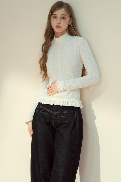 Winter Lace Layering Top