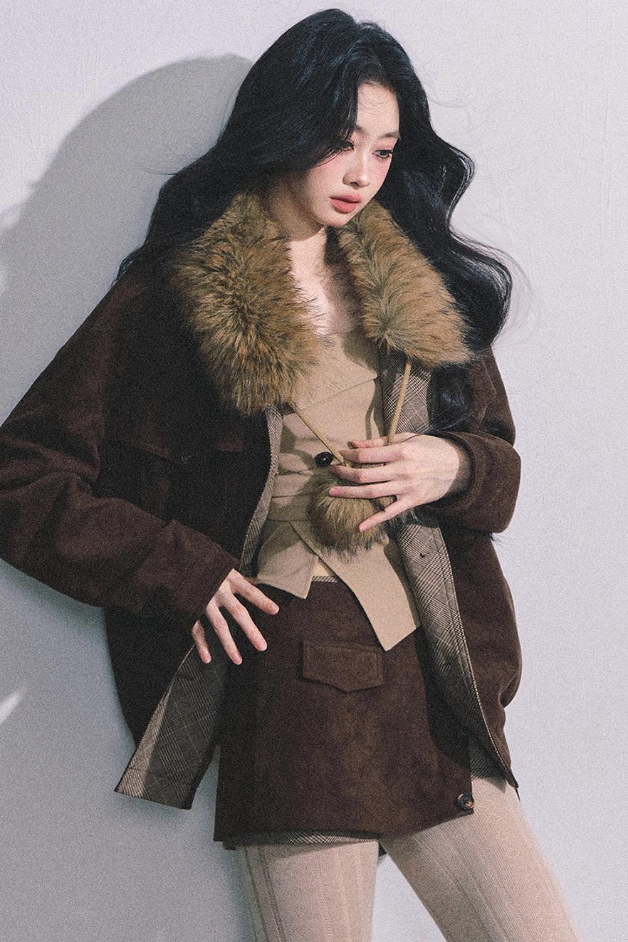 Autumn Puffy Two-Piece Skirt Set-Up