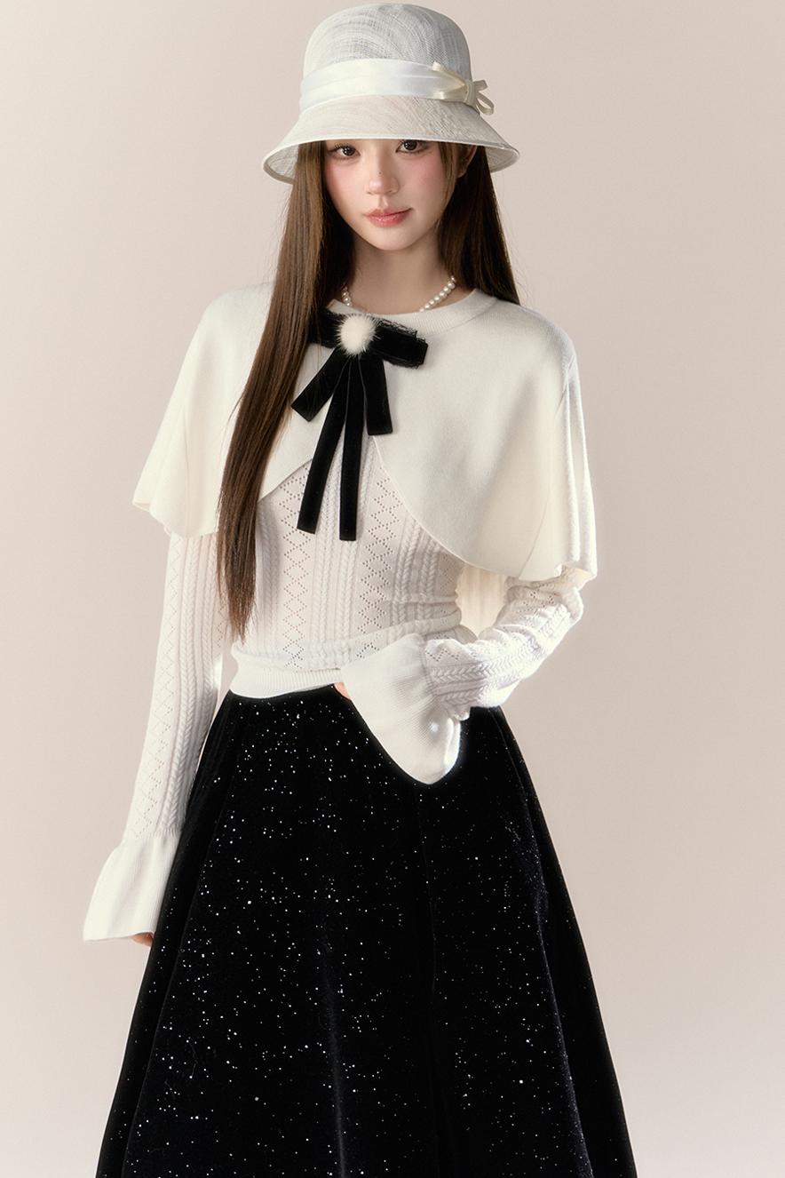 French Temperament Knit Two-Piece Set