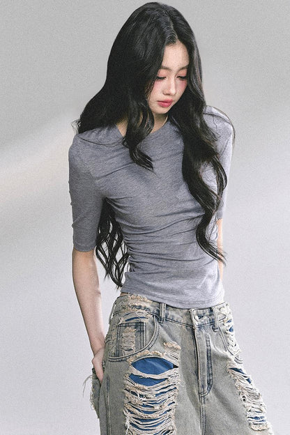 Autumn Butterfly Lace T-shirt