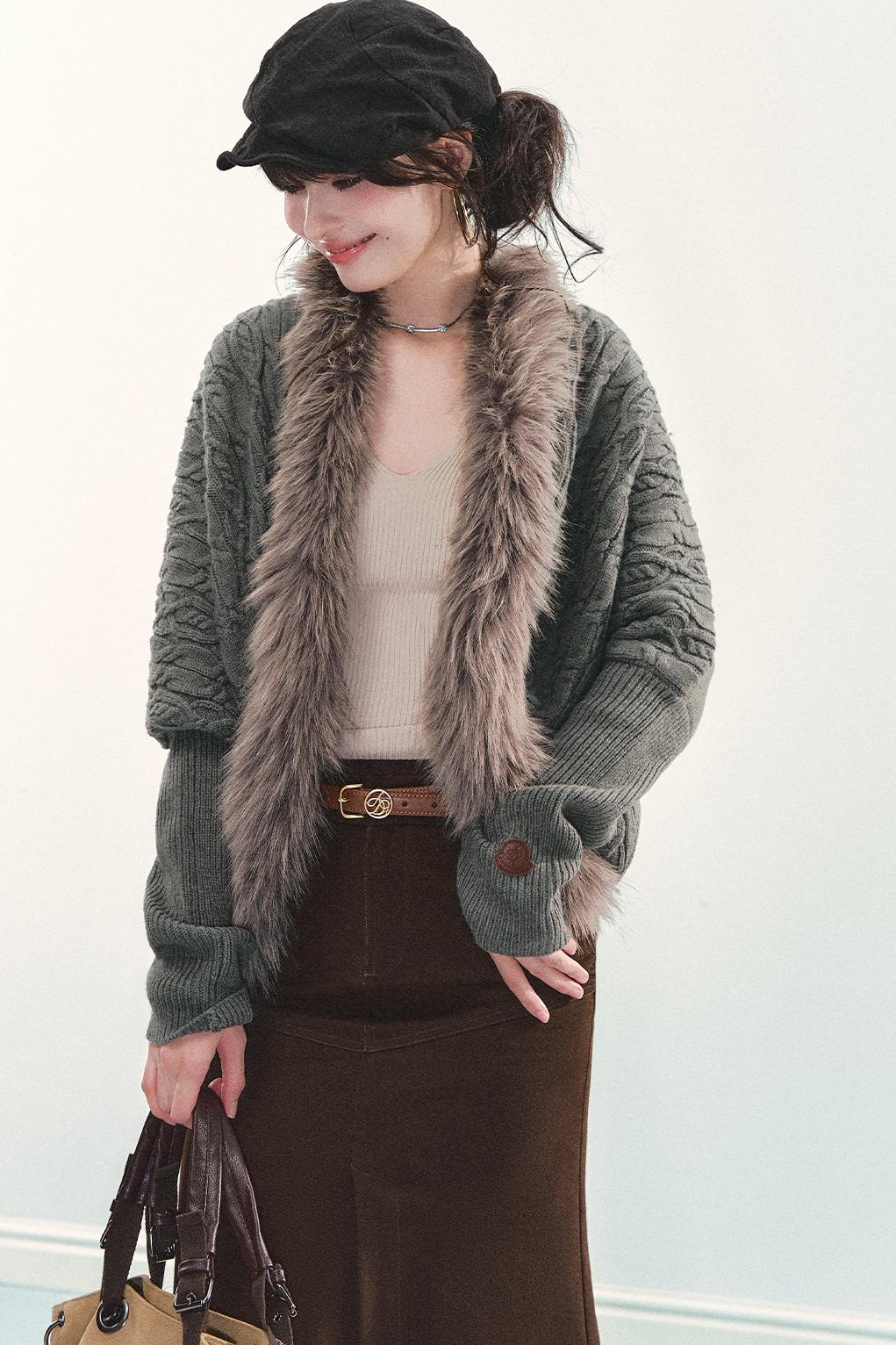 Vintage Cable Knit Jacket